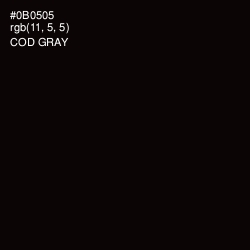 #0B0505 - Cod Gray Color Image